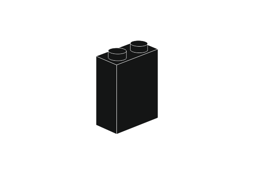 Show details for 1 x 2 x 2 - Black Picture of 1 x 2 x 2 - Black