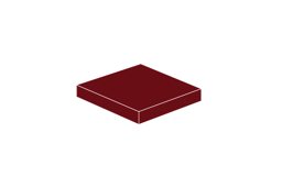 Show details for 2 x 2 - Fliese Dark Red Picture of 2 x 2 - Fliese Dark Red