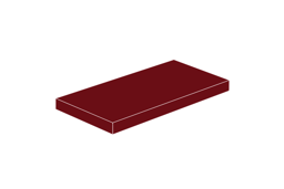 Show details for 2 x 4 - Fliese Dark Red Picture of 2 x 4 - Fliese Dark Red