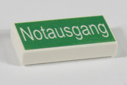 Show details for 1 x 2 - Fliese Notausgang Picture of 1 x 2 - Fliese Notausgang