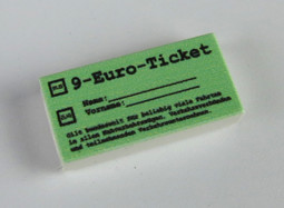 Show details for 9 EUR Ticket - 1 x 2 Fliese Picture of 9 EUR Ticket - 1 x 2 Fliese