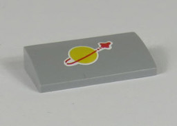 Show details for 2 x 4 x 2 - Slope Curved Light Bluish Gray - Space Classic Picture of 2 x 4 x 2 - Slope Curved Light Bluish Gray - Space Classic