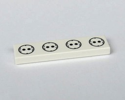 Show details for 1 x 4 - Fliese White - Steckdose Picture of 1 x 4 - Fliese White - Steckdose