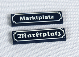 Show details for 1 x 4 - Fliese Straßenschild Picture of 1 x 4 - Fliese Straßenschild