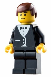 Show details for Minifigur mit Fliege Picture of Minifigur mit Fliege