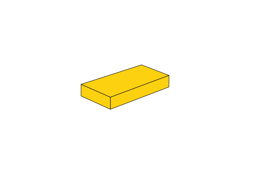Show details for 1 x 2 - Fliese Yellow Picture of 1 x 2 - Fliese Yellow