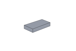 Show details for 1 x 2 - Fliese Light Bluish Gray Picture of 1 x 2 - Fliese Light Bluish Gray