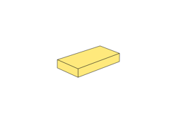 Show details for 1 x 2 - Fliese Bright Light Yellow Picture of 1 x 2 - Fliese Bright Light Yellow