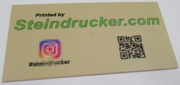 Show details for printed by Steindrucker Plakette Picture of printed by Steindrucker Plakette