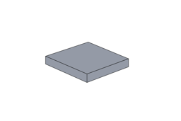 Show details for 2 x 2 - Fliese Light Bluish Gray Picture of 2 x 2 - Fliese Light Bluish Gray