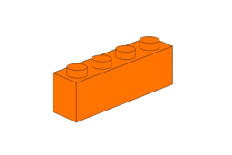 Show details for 1 x 4 - Orange Picture of 1 x 4 - Orange