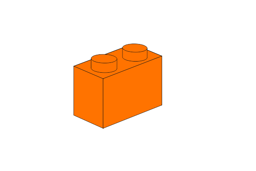Show details for 1 x 2 - Orange Picture of 1 x 2 - Orange