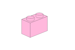 Show details for 1 x 2 - Pink Picture of 1 x 2 - Pink