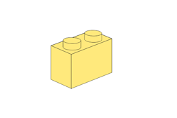 Show details for 1 x 2 - Bright Light Yellow Picture of 1 x 2 - Bright Light Yellow