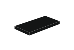 Show details for 2 x 4 - Fliese Black Picture of 2 x 4 - Fliese Black