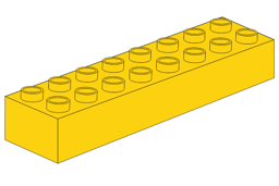 Show details for Duplo 2 x 8 Yellow Picture of Duplo 2 x 8 Yellow