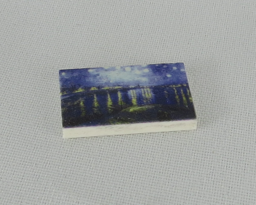 Show details for G026 / 2 x 3 - Fliese Gemälde Sternennacht Picture of G026 / 2 x 3 - Fliese Gemälde Sternennacht