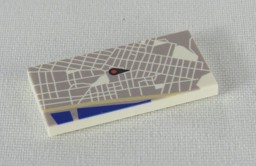 Show details for  2 x 4 - Fliese Stadtplan NY Picture of  2 x 4 - Fliese Stadtplan NY