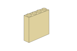 Show details for 1 x 4 x 3 - Tan Picture of 1 x 4 x 3 - Tan