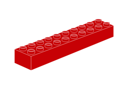 Show details for Duplo 2 x 10 Red Picture of Duplo 2 x 10 Red