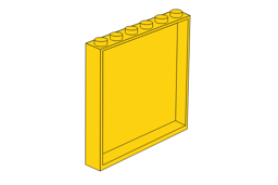Show details for 1 x 6 x 5 Yellow Panel Picture of 1 x 6 x 5 Yellow Panel