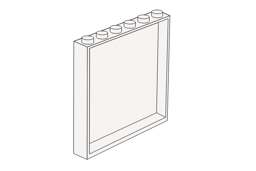 Show details for 1 x 6 x 5 white Panel Picture of 1 x 6 x 5 white Panel