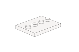 Show details for Minifigur Platte 3x4 ohne Aufdruck Picture of Minifigur Platte 3x4 ohne Aufdruck