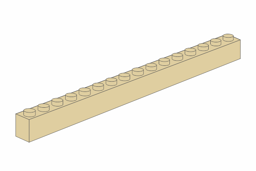 Show details for 1 x 16 - Tan  Picture of 1 x 16 - Tan