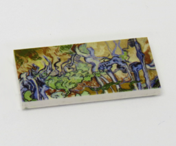 Show details for G072 / 2 x 4 - Fliese Gemälde Baumwurzeln Picture of G072 / 2 x 4 - Fliese Gemälde Baumwurzeln