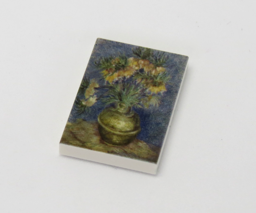 Show details for G046 / 2 x 3 - Fliese Gemälde Fritillaries Picture of G046 / 2 x 3 - Fliese Gemälde Fritillaries