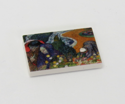 Show details for G047 / 2 x 3 - Fliese Gemälde Garden at Etten Picture of G047 / 2 x 3 - Fliese Gemälde Garden at Etten