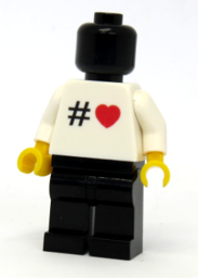 Show details for Torso white #Herz Picture of Torso white #Herz