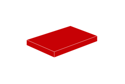 Show details for 2 x 3 - Fliese Red Picture of 2 x 3 - Fliese Red
