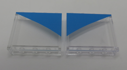 Show details for 1 x 4 x 3 - Tr. Panele L+R Dark Azur Druck Picture of 1 x 4 x 3 - Tr. Panele L+R Dark Azur Druck