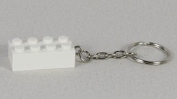 Show details for 2 x 4 - Weiß Schlüsselanhänger Blanko Picture of 2 x 4 - Weiß Schlüsselanhänger Blanko