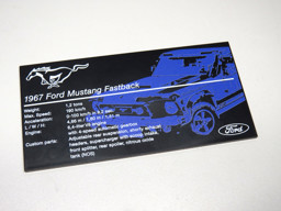 Show details for P105 Plakette 10265 -Musta- Picture of P105 Plakette 10265 -Musta-