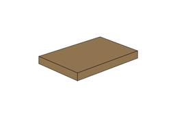Show details for 2 x 3 - Fliese Dark Tan Picture of 2 x 3 - Fliese Dark Tan