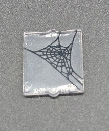 Mikroskopisches Objekt mit Spinnennetzmuster Picture of Spinneweben Fenster mini 1x2x2