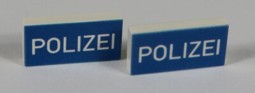 Show details for 1 x 2 - Fliese White - Polizei Picture of 1 x 2 - Fliese White - Polizei