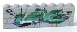 Show details for Mauerstein Graffiti Love Picture of Mauerstein Graffiti Love