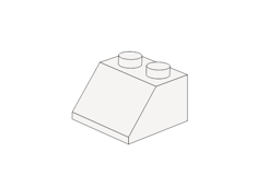 Show details for 2 x 2 -  White Slope Picture of 2 x 2 -  White Slope