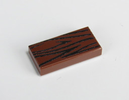 Show details for 1 x 2 - Fliese  Reddish Brown - Holzoptik schwarz Picture of 1 x 2 - Fliese  Reddish Brown - Holzoptik schwarz
