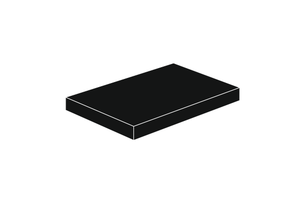 Picture of 2 x 3 - Tile Black