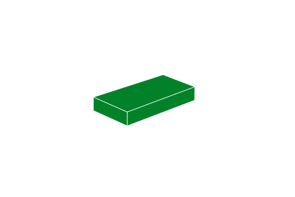 Picture of 1x2 - Tile green