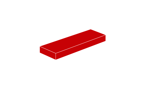 Picture of 1x3 - Tile red