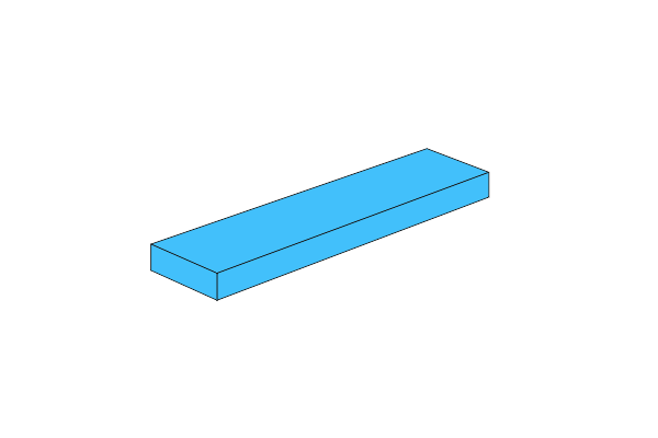 Picture of 1x4 - Tile MediumAzure