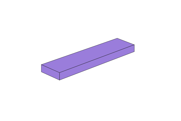 Picture of 1x4 - Tile Medium Lavender 