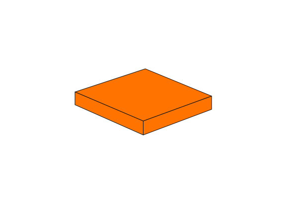 Picture of 2x2 - Tile orange