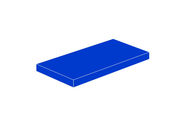 Picture of 2x4 - Tile blue