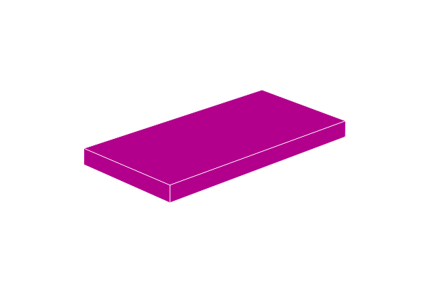 Picture of 2x4 - Tile magenta